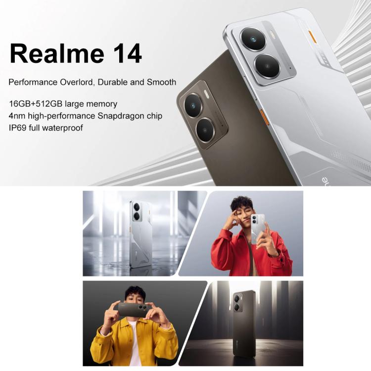 Realme 14, 16GB+256GB, Screen Fingerprint Identification, 6.67 inch Realme UI 6.0 Snapdragon 6 Gen 4 Octa Core, NFC, Network: 5G, 16GB+256GB Realme 14, 16GB+256GB, Screen Fingerprint Identification, 6.67 inch Realme UI 6.0 Snapdragon 6 Gen 4 Octa Core, NFC, Network: 5G, 16GB+256GB
